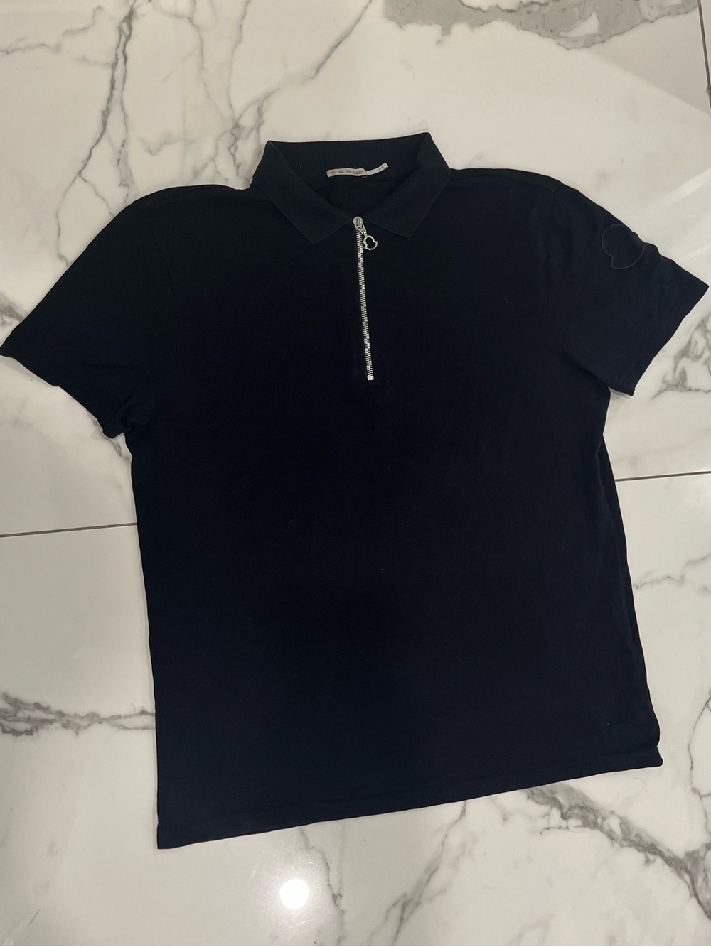 MONCLER Men’s Large Navy Polo Shirt Size L
